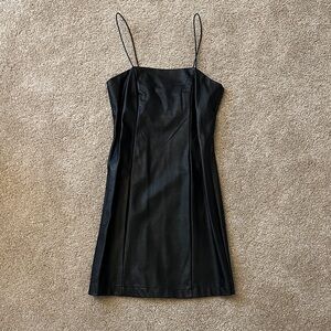 Elegant Black Spaghetti Strap Dress